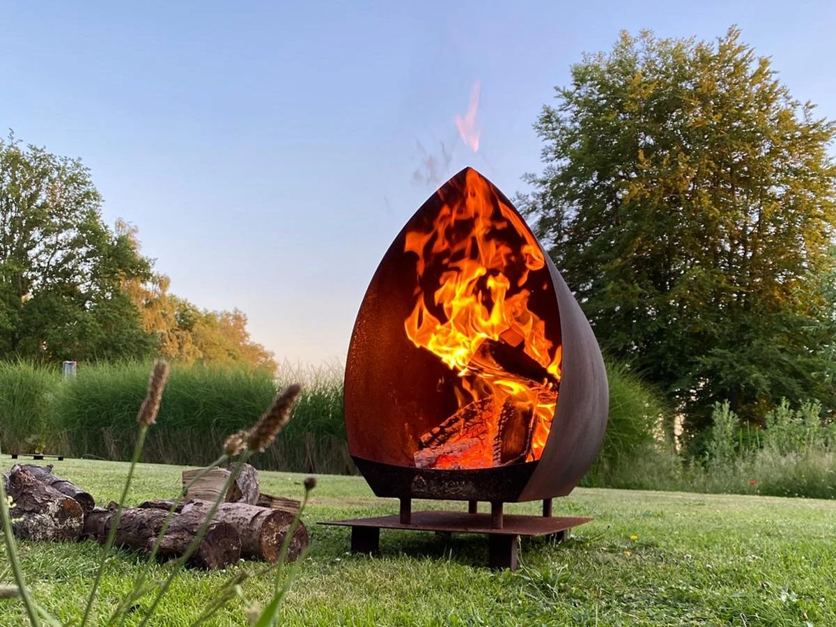 Magma Corten Garten Kamin Set â Bild 2